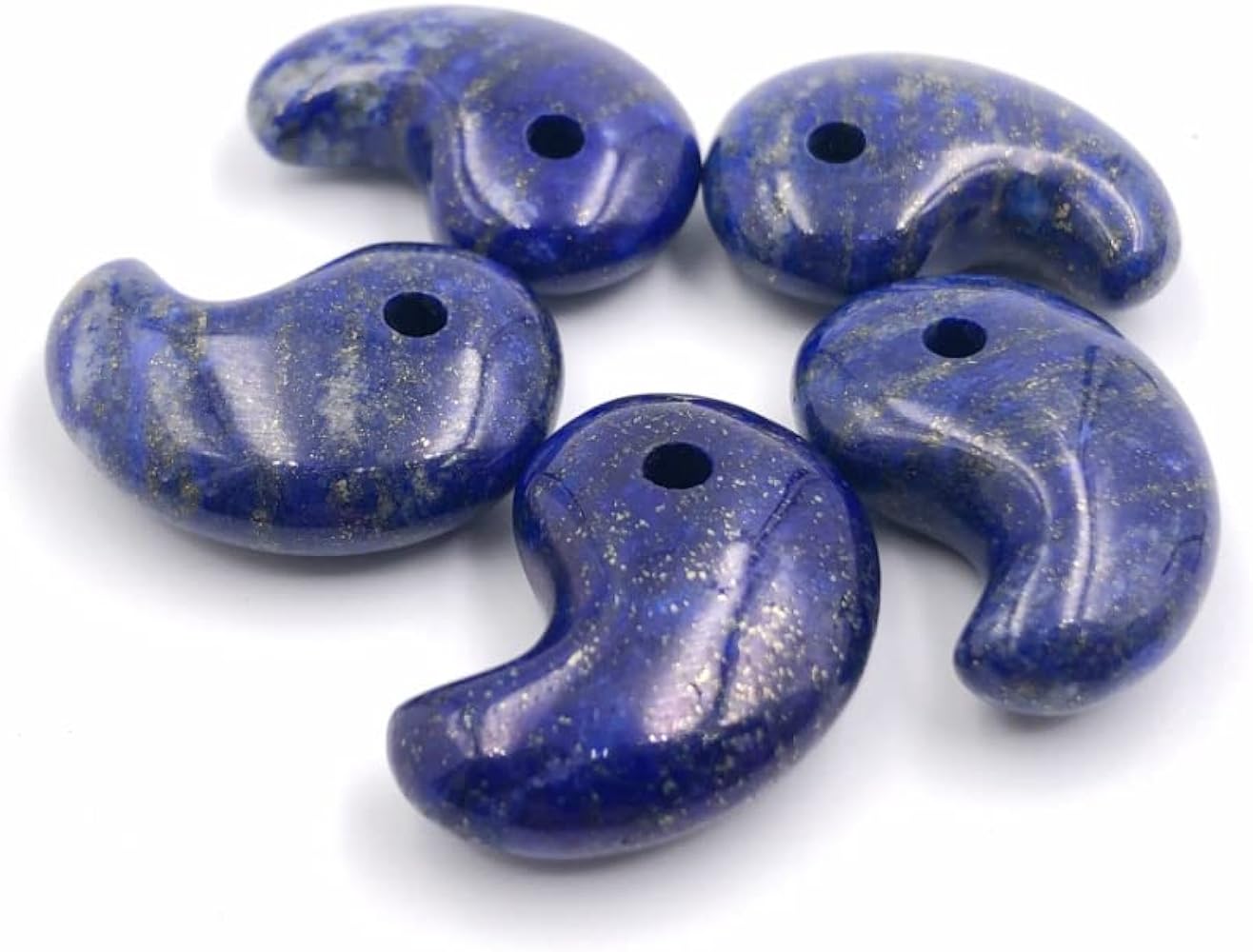 Amazon.co.jp: 天然石 AAA級 ラピスラズリ 勾玉 粒売り 天然石